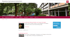 Desktop Screenshot of paracelsus-gymnasium.de
